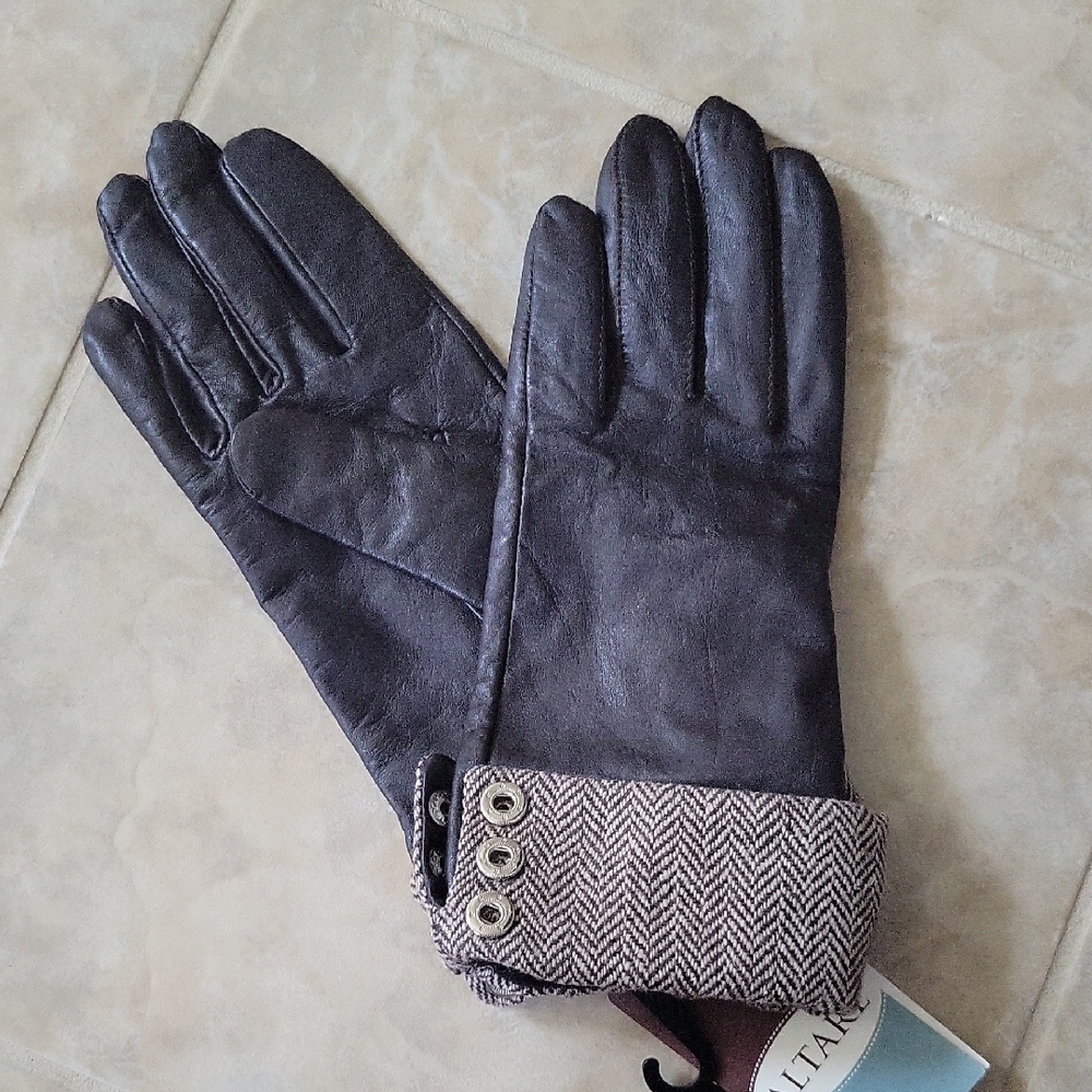 NWT ALTARE Leather Gloves Size L